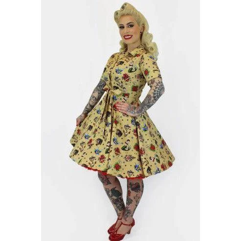 Tattoo Art Vintage Inspired Dress by Hemet Tunics Ceremony elegant