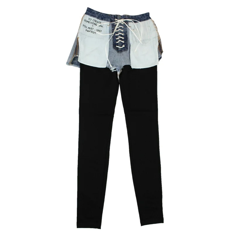 Unravel Project Deconstructed Pants - Denim Casual Lounge Pants