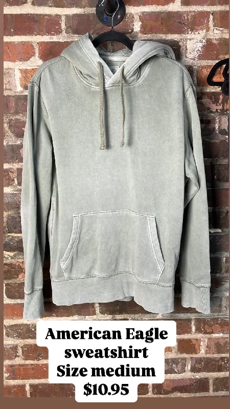 American Eagle sweatshirt Hoodie with High-Low Hem Asymmetrical Trendy