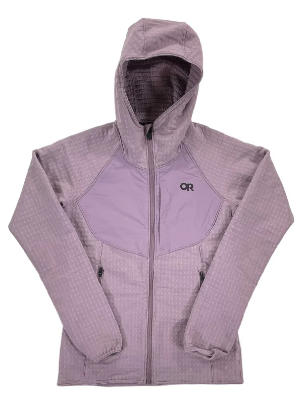 Womens Vigor Plus Fleece Hoodie Hoodie with Hidden Zipper Minimalist Clean