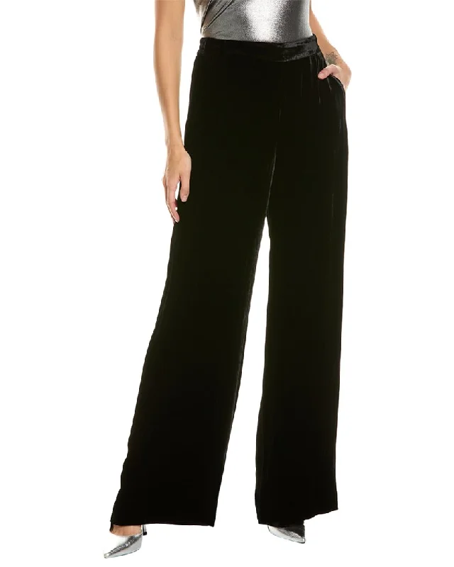 Kobi Halperin Marci Silk-Blend Velvet Pant Fashionable Sporty Pants