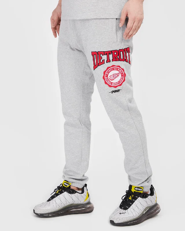 PANTS NHL DETROIT RED WINGS CREST EMBLEM High-Waist Jogger Pants