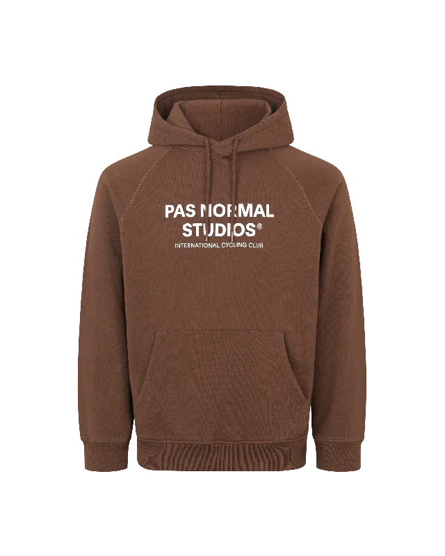Off-Race Logo Hoodie - Bronze Hoodie with Snap Buttons Easy Quick