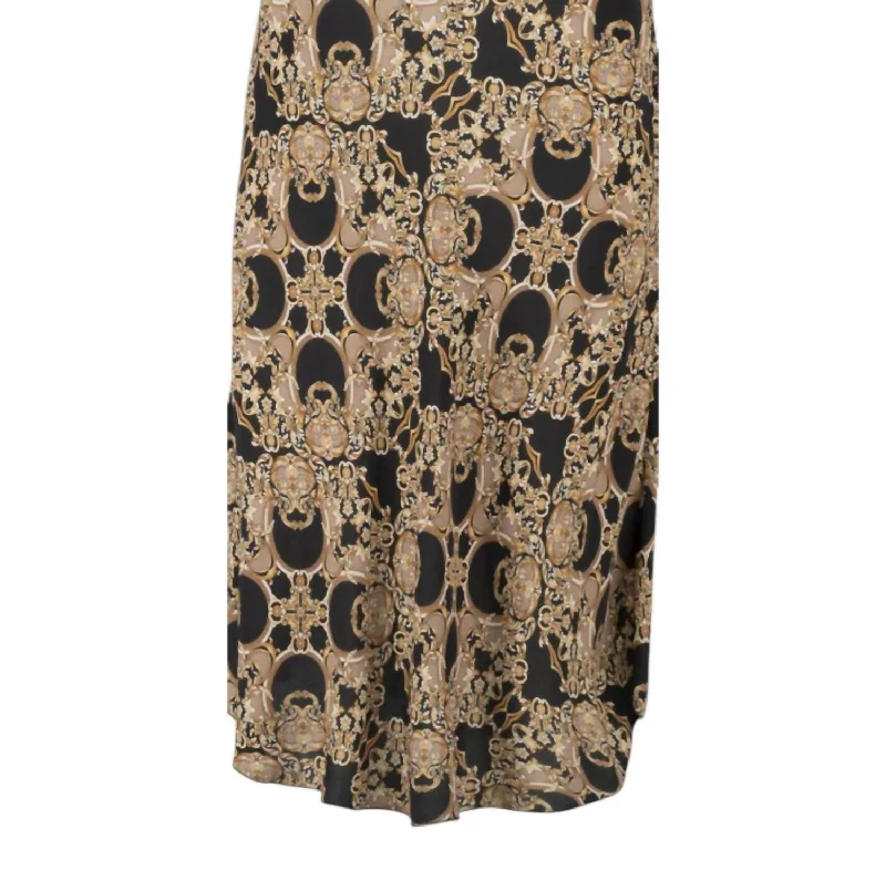 Harmony Midi Skirt In Baroque Print maxi skirt elegant