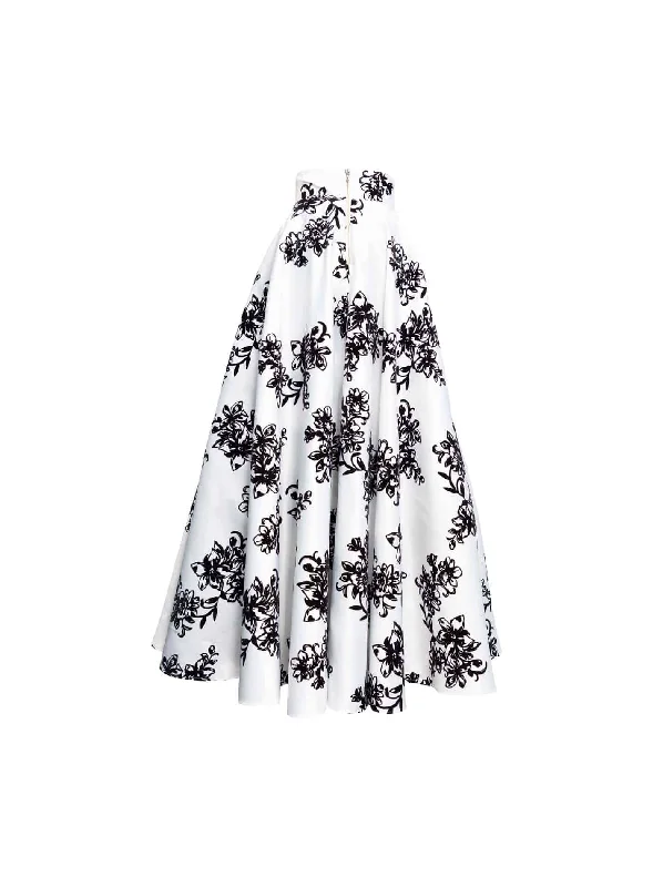 Princess Skirt A-line Floor Length Snow White corduroy skirt cozy