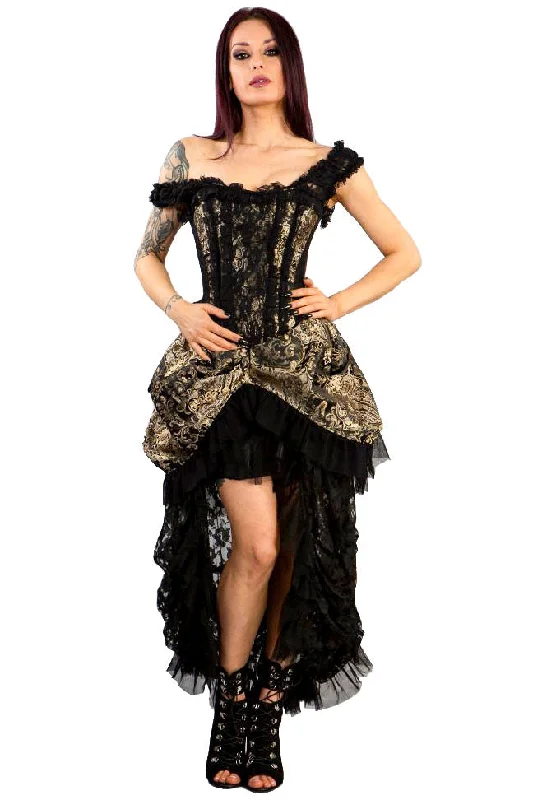 Burleska Versailles Gold Corset Dress Tunics Custom made