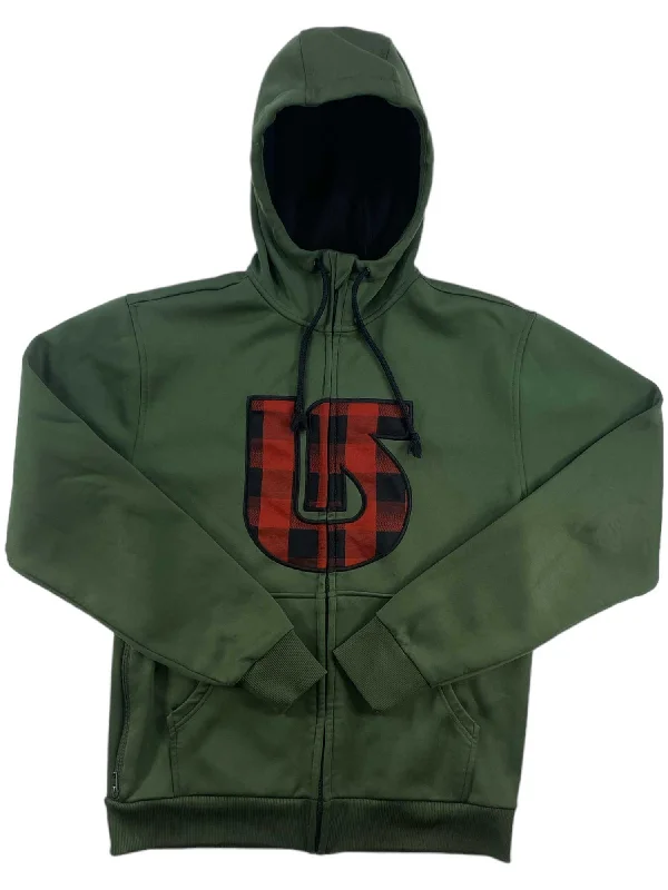 Crown Bonded Full-Zip Hoodie Hoodie with Back Slit Movement Comfort