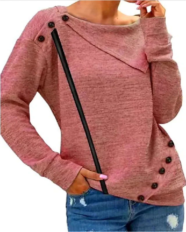 Magdalena® | Jacket with button placket Denim Fabric Leather Fabric Suede Fabric