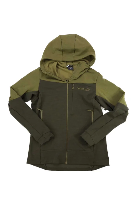 Norrona Womens Falketind Warmwool2 Stretch Zip Hoodie Hoodie with Gradient Ombre Colorful