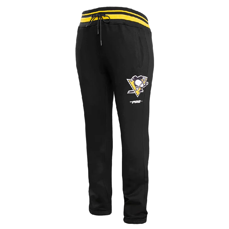 PANTS NHL PITTSBURGH PENGUINS SCRIPT TAIL Elegant High-Waist Pants