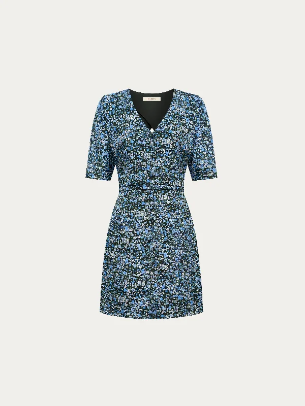 Mulberry silk chiffon dress Tunics Sophisticated sleek