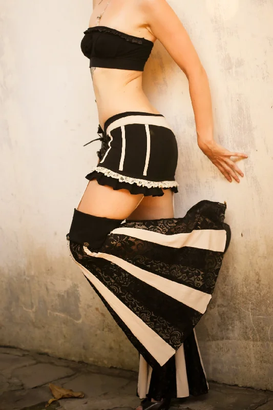 Bootie Skort Pants Comfortable Denim Pants