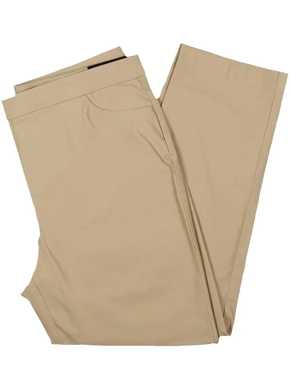 Petites Allure Womens Modern Fit Slimming Skinny Pants Stretch Fit Pants