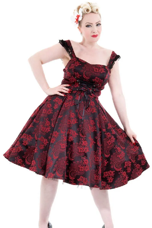 H&R London Red Marie Antoinette Dress UK8 UK10 Tunics Luxurious high-end