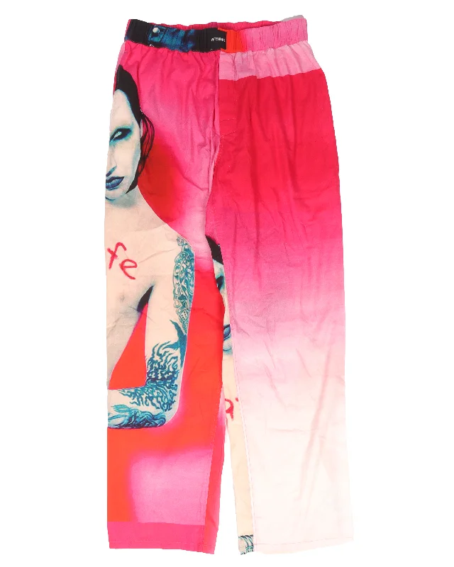 AW19 Marilyn Manson Pants Modern Stretch Trousers
