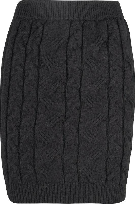 Songwriter Skirt In Black spandex blend skirt