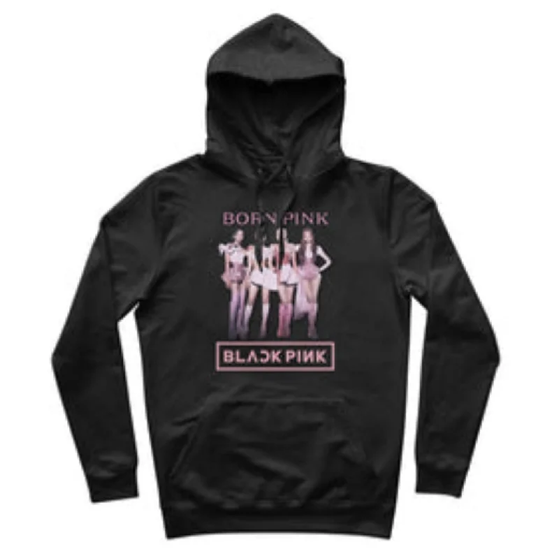 Blackpink | Born Pink | Pink Outfits Seoul Concert | 100% Organic Cotton Hoodie Hoodie with Lining Warm Insulated