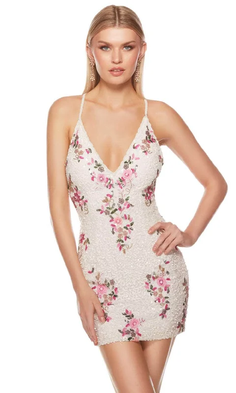 Alyce Paris 84004 - Floral Cocktail Dress Tunics Luxurious high-end