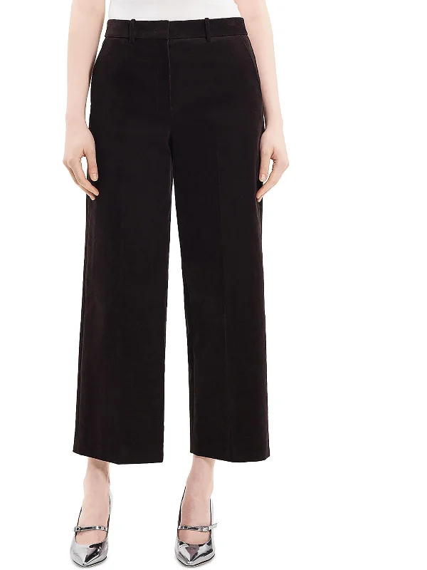 Womens Relaxed High Rise Wide Leg Pants Fashionable Jogger Pants