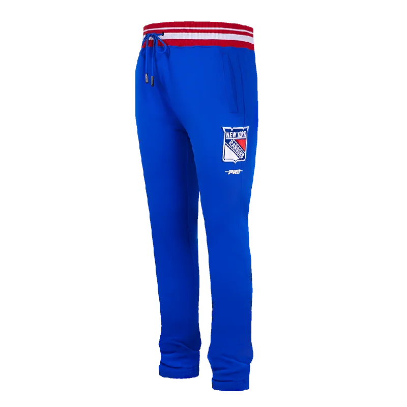 PANTS NHL NEW YORK RANGERS SCRIPT TAIL Casual Drawstring Pants