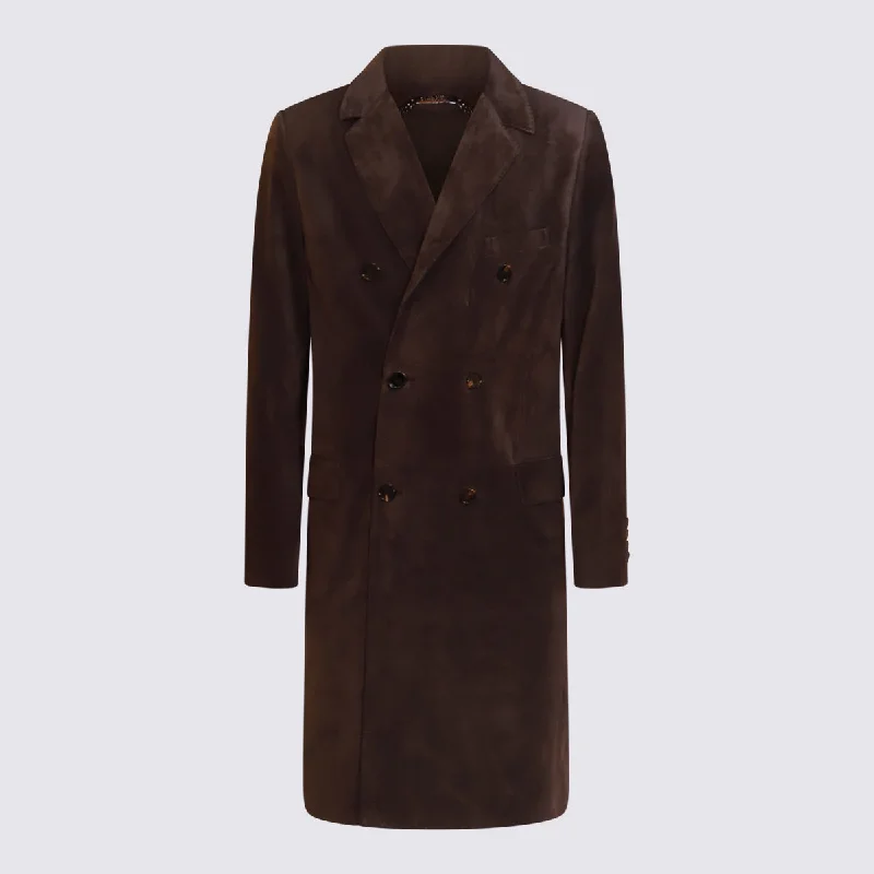 Dolce & Gabbana Jackets Brown Cotton Fabric Linen Fabric Terry Fabric