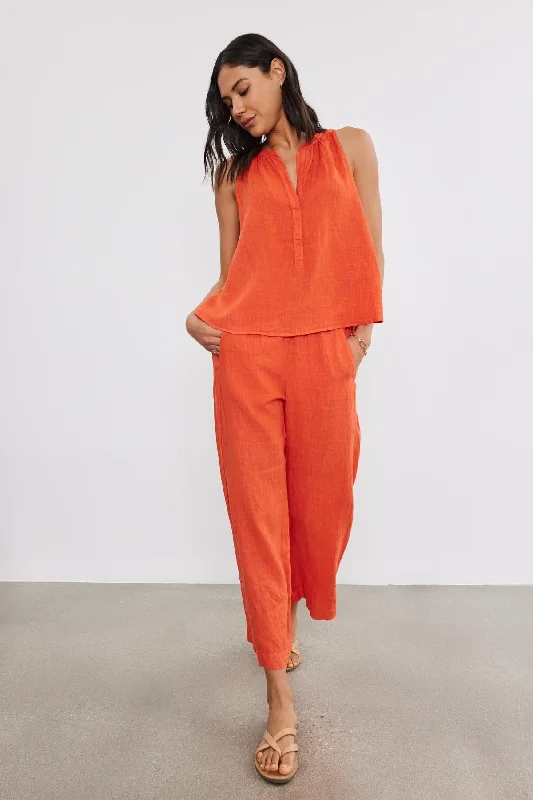 LOLA LINEN PANT Wide-Legged Palazzos