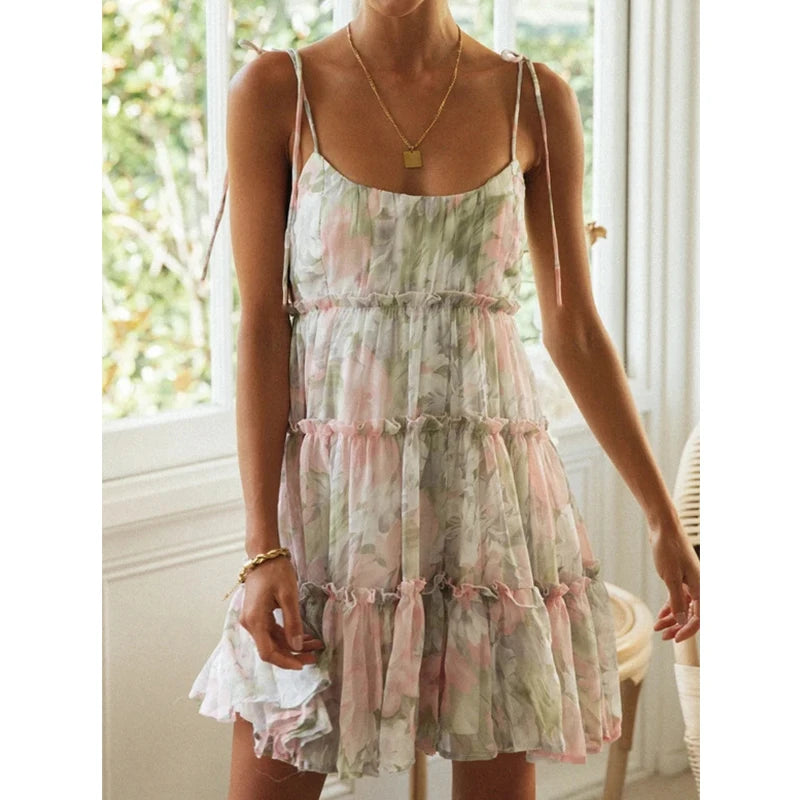 Green Pink Print