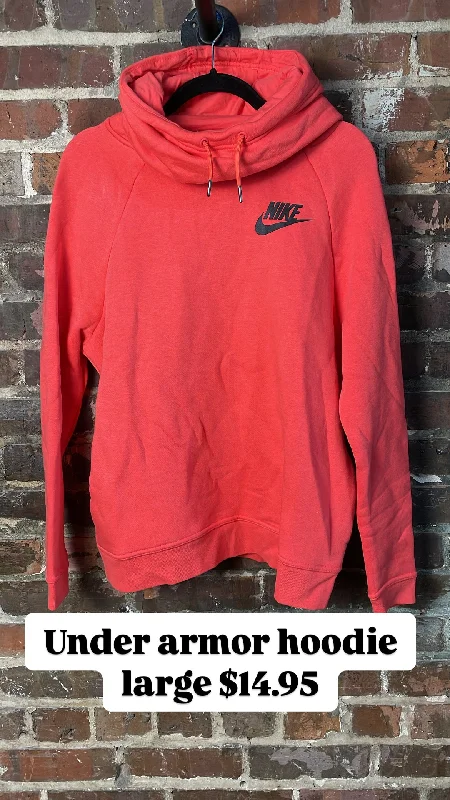 Under armor hoodie Hoodie with Ribbed Neckline Snug Warm