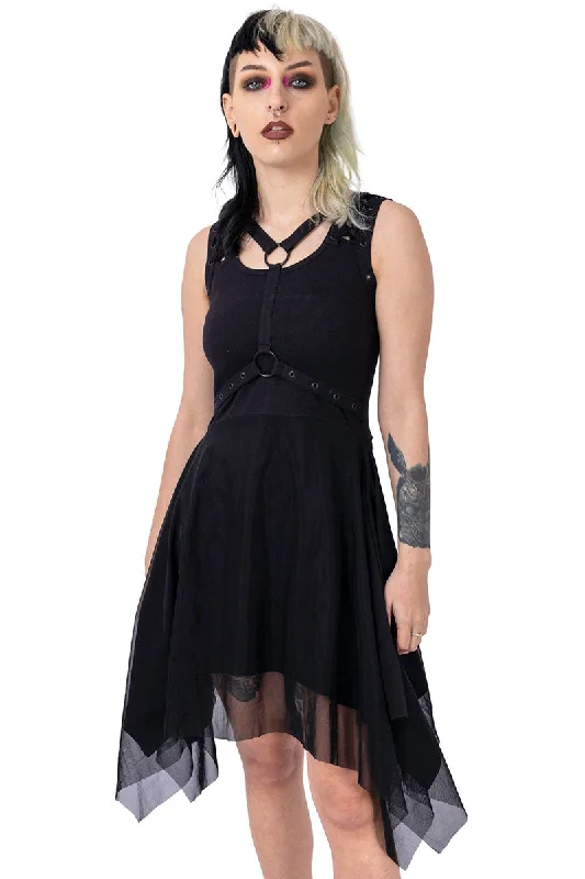 Poizen Hell Is Empty Dress Tunics Fleece cozy