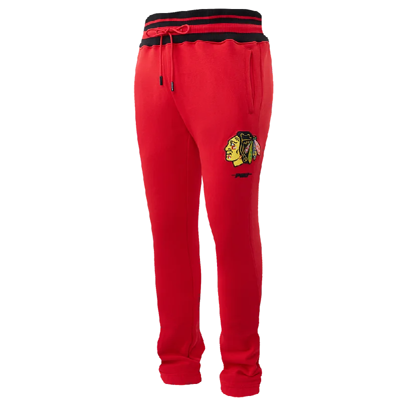 PANTS NHL CHICAGO BLACKHAWKS SCRIPT TAIL Comfortable Pleated Pants