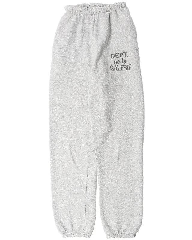Grey Sweat Pant Casual Plaid Pants