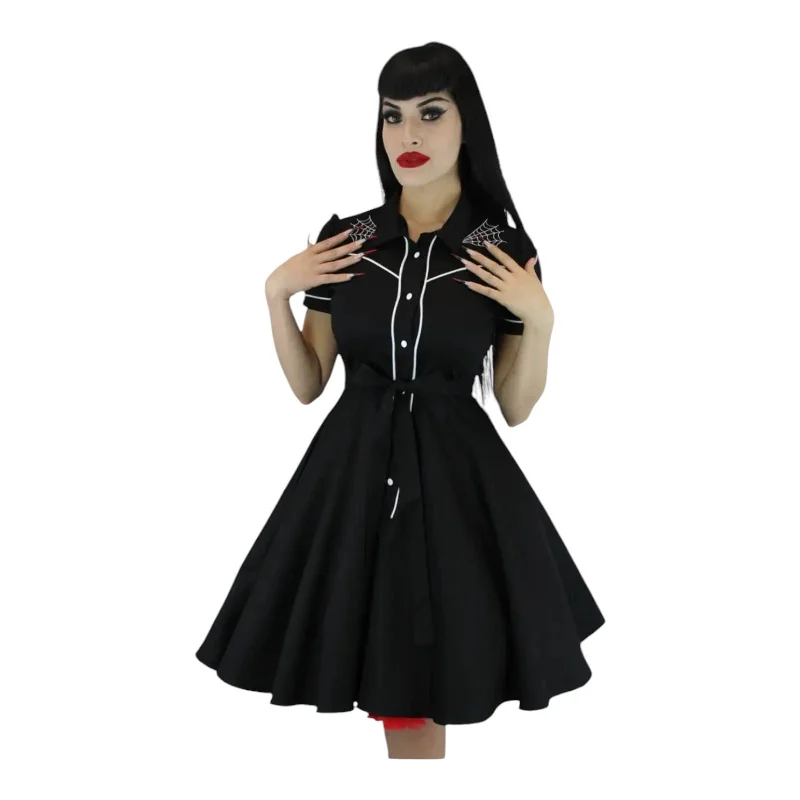 Western Spiderweb Dress by Hemet Clothing Pencil Office Professional