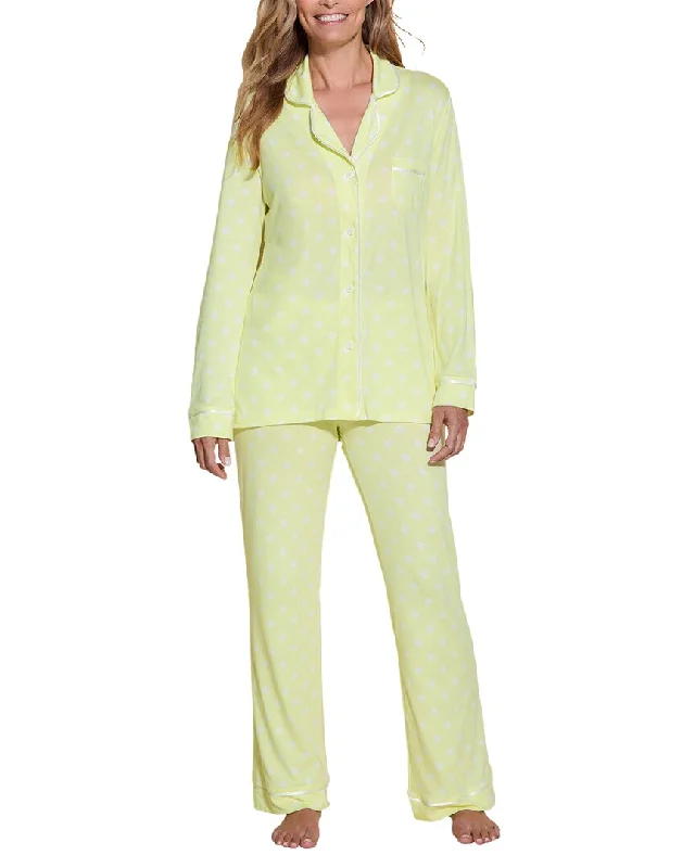 Cosabella 2pc Bella Printed Top & Pant Set Comfortable Jogger Trousers