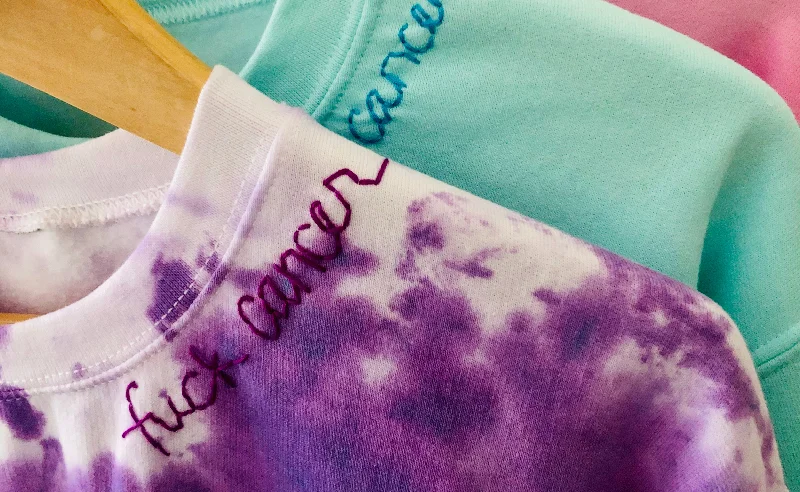 Fuck Cancer Sweatshirt Hoodie with Logo Branding Identity