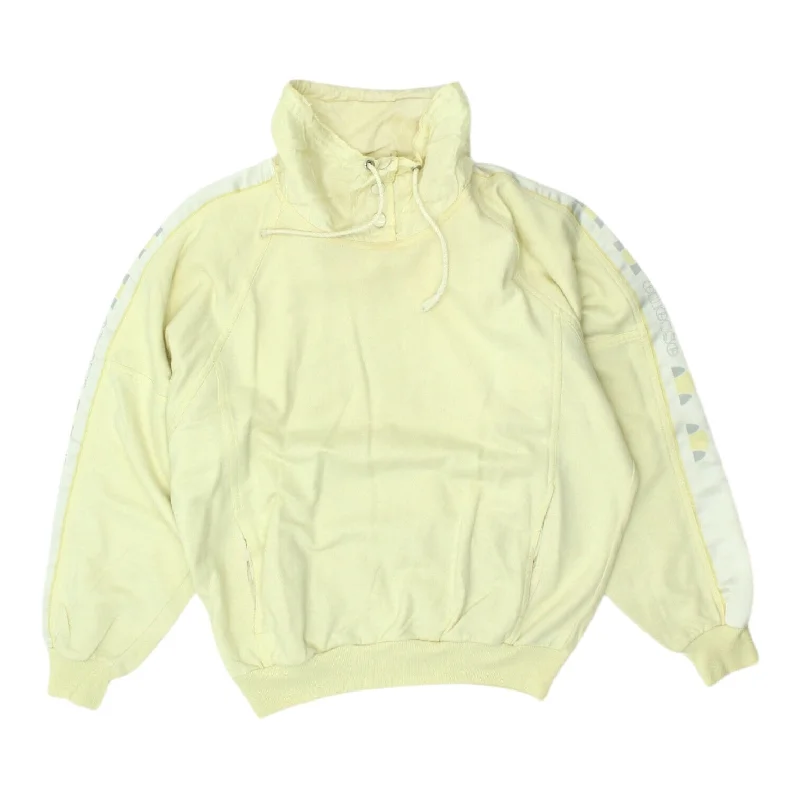 Ellesse Womens Yellow 2 Piece Tracksuit | Vintage Sportswear Joggers Sweatshirt Graphic Hoodie Design Print