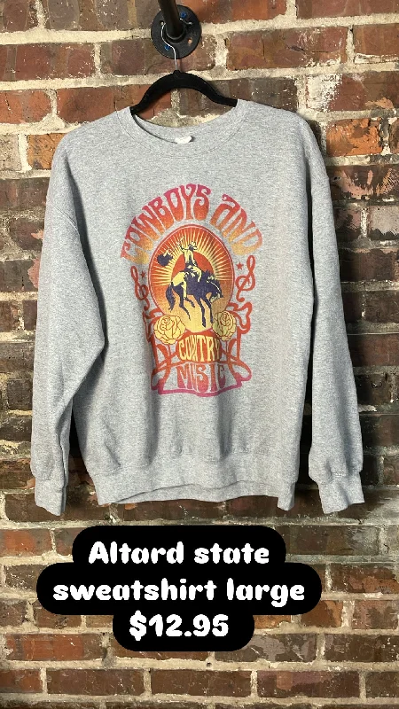 Altard state sweatshirt Hoodie with Hem Contrast Bold Stylish