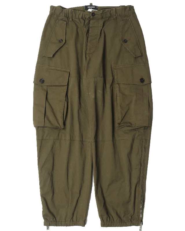 Cargo Pant Casual Plaid Pants