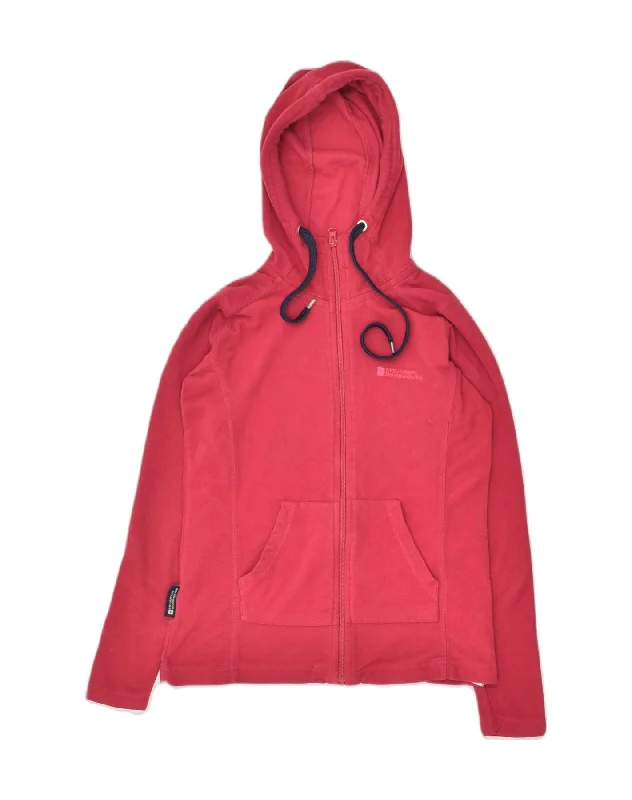 MOUNTAIN WAREHOUSE Womens Hooded Fleece Jacket UK 8 Small  Red Wool Jacket Cashmere Jacket Tweed Jacket