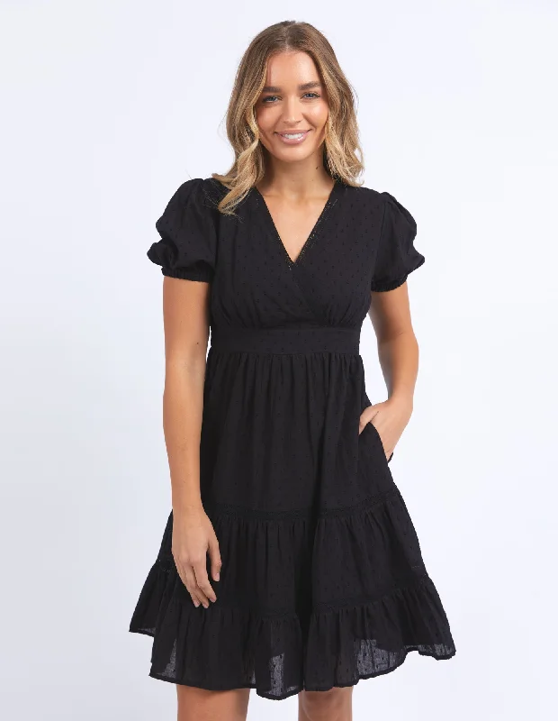 Vacanza Dress - Black - Foxwood Tunics Handmade artisanal