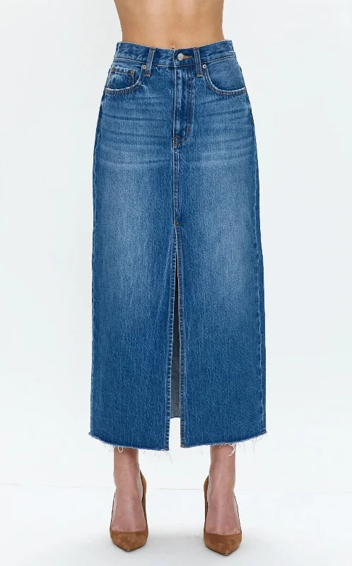 Women's Alice Midi Skirt In Maui wool skirt sturdy