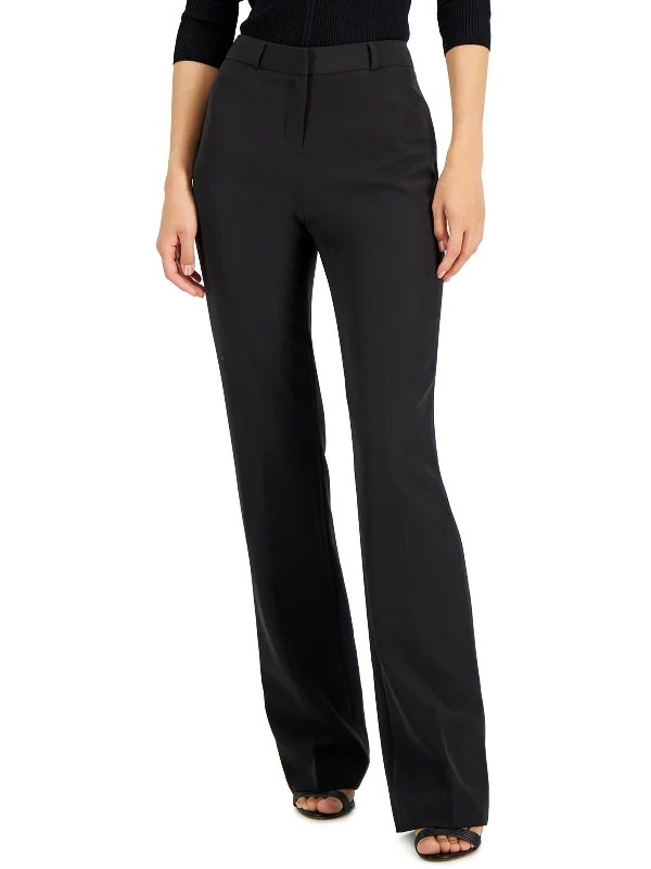 Womens High Rise Stretch Bootcut Pants Wide-Legged Palazzos