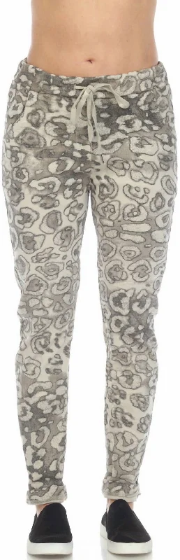 Pull On Leopard Pants In Sand Elegant Dress Pants
