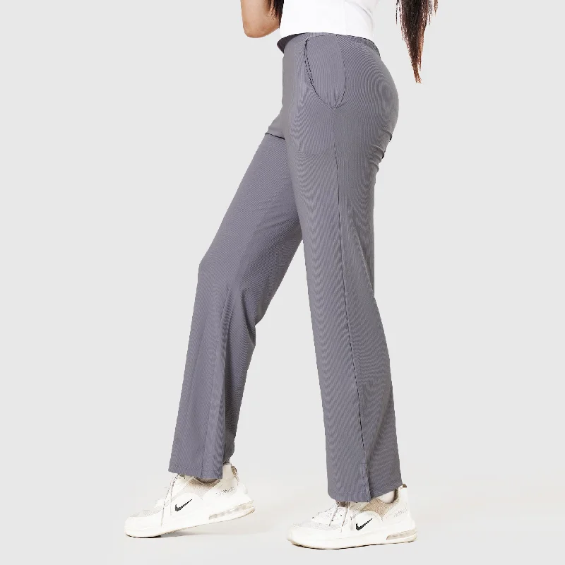 Tf-Grey Everyday Exclusive Ribbed Pants Comfortable Maternity Pants