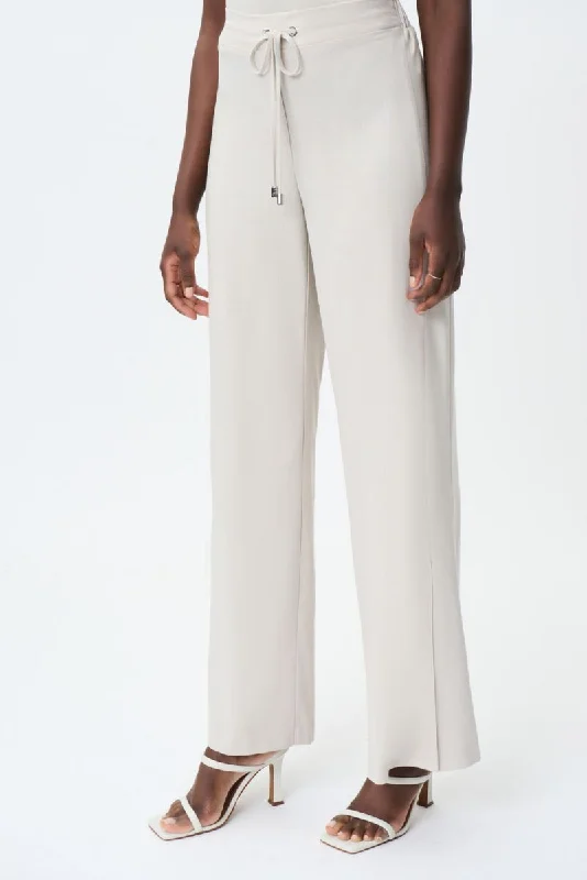Women's Joseph Ribkoff | Woven Wide Leg Pants | Moonstone Lightweight Jogger Pants