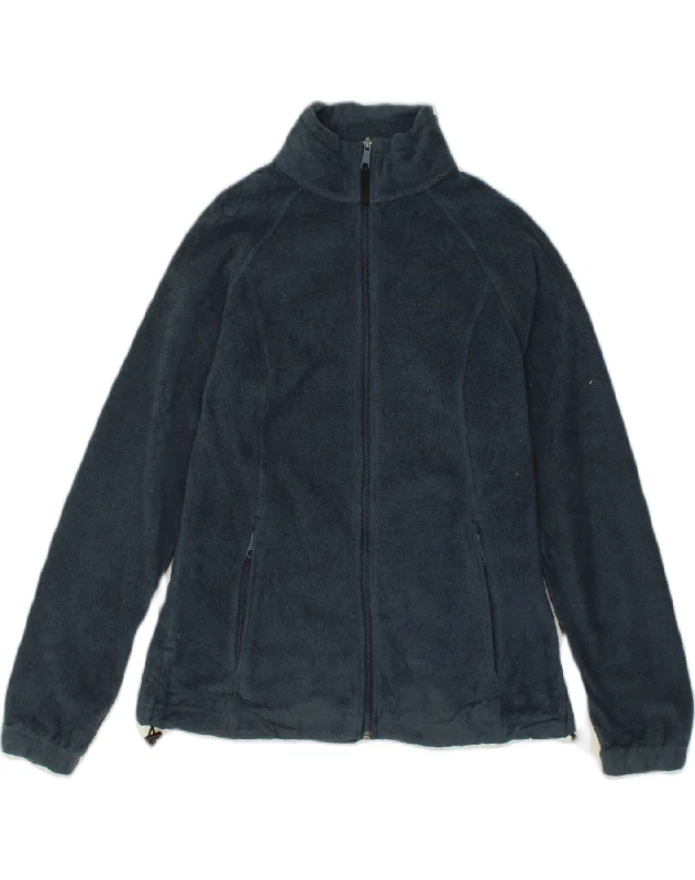 COLUMBIA Womens Fleece Jacket UK 16 Large Grey Polyester Cardigan Sweater Pullover