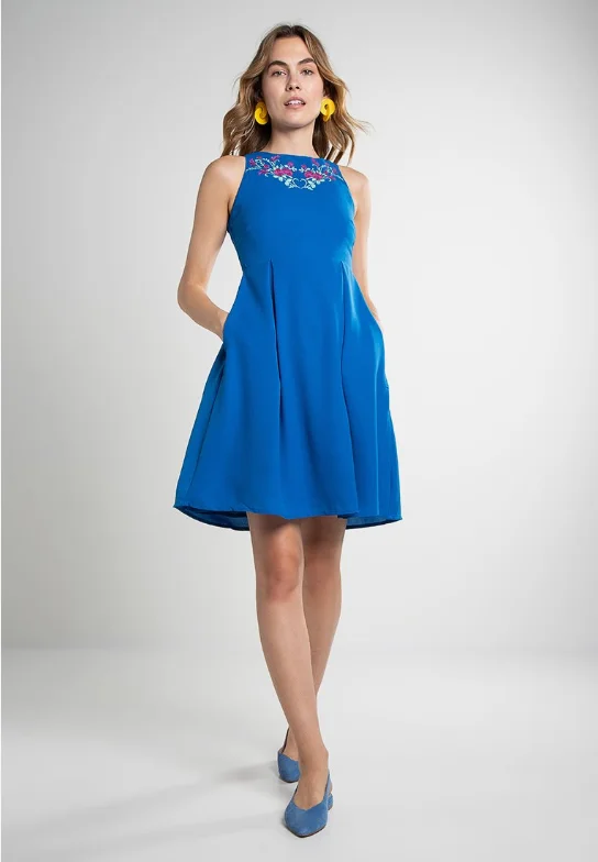 Abigail Dress Blue Elegant Long Evening