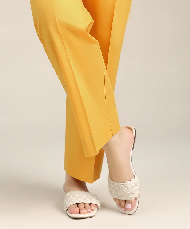 Cambric Straight Pants Classic Straight Pants