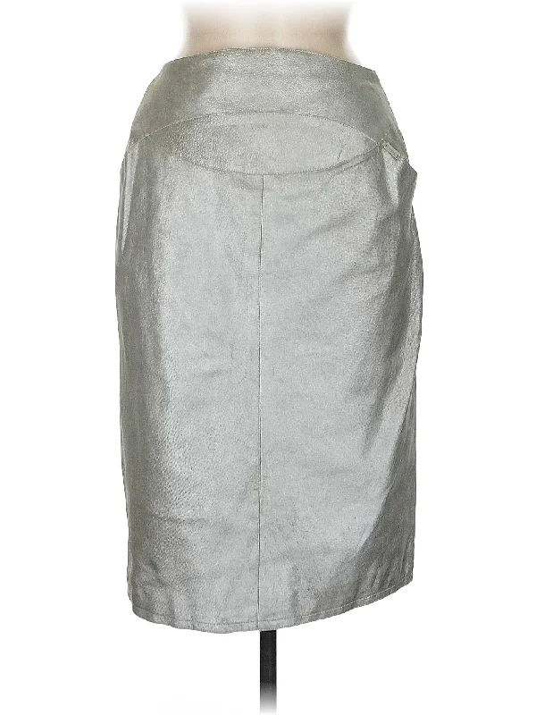 Faux Leather Skirt patchwork skirt art