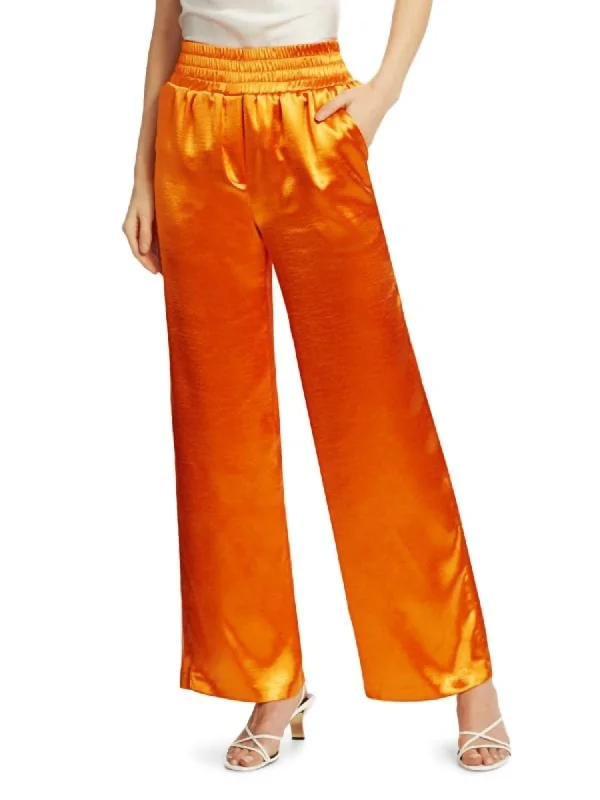 Kylie Pant In Citrus Orange Cozy Maternity Pants