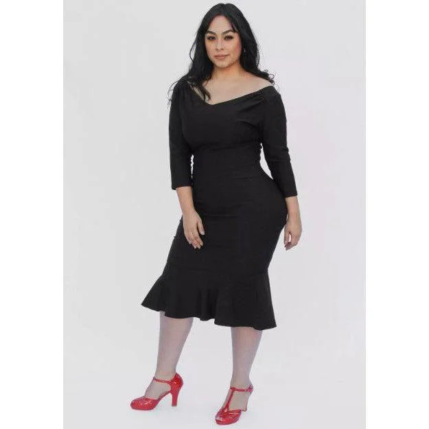 Mermaid Wiggle Dress by Hemet Tunics Winter warm